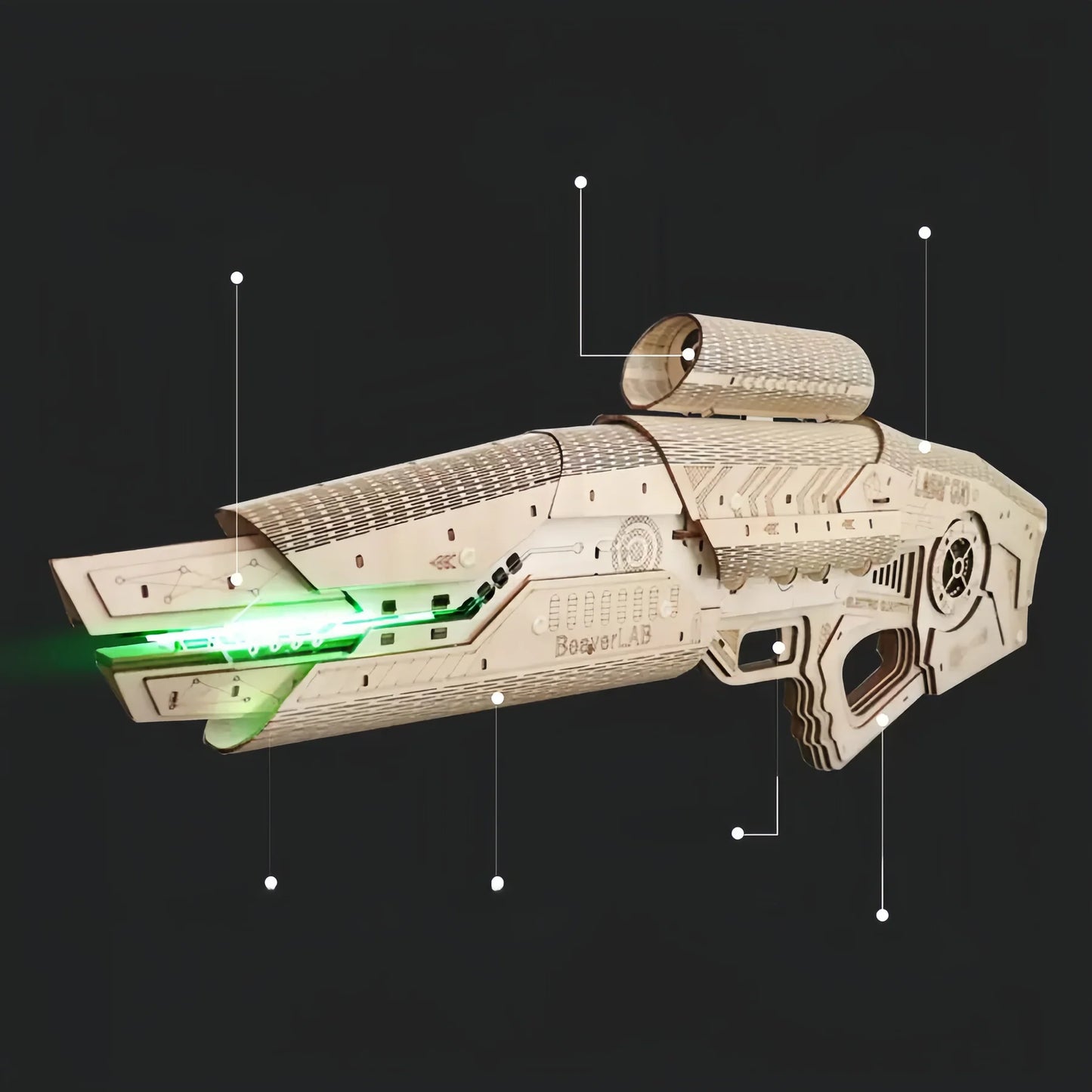 CelestiCraft Laser Star Wooden Models