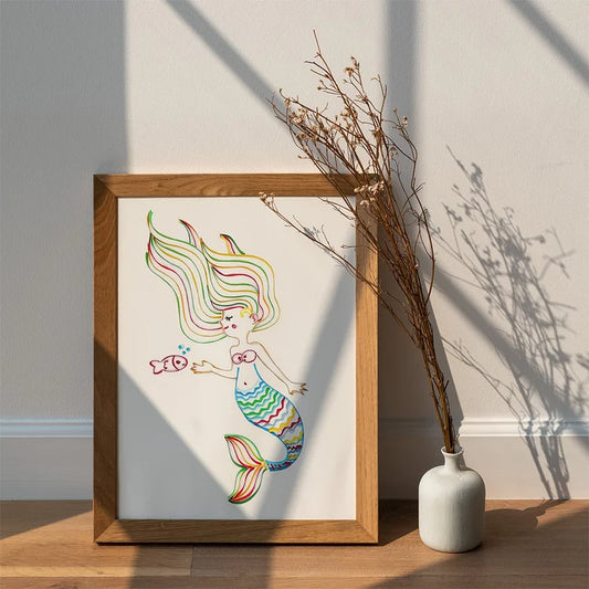 DIY Quilling Paper Art Kit - Mermaid