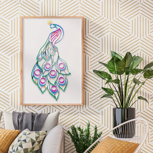 DIY Quilling Paper Art Kit - Peacock
