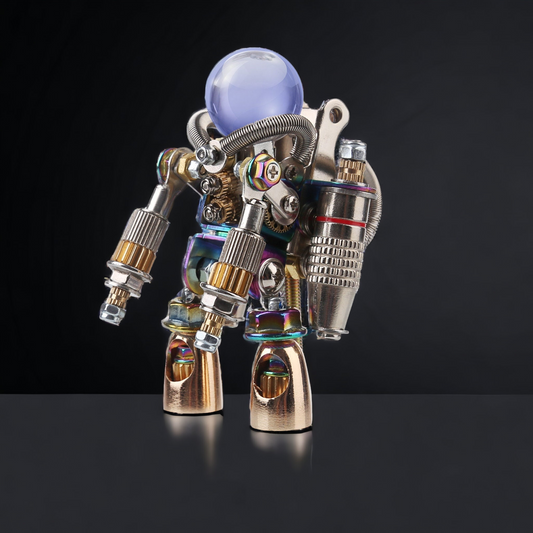 Mechanical Spaceman Assembly Kit: 154-Piece Metal Robot Model